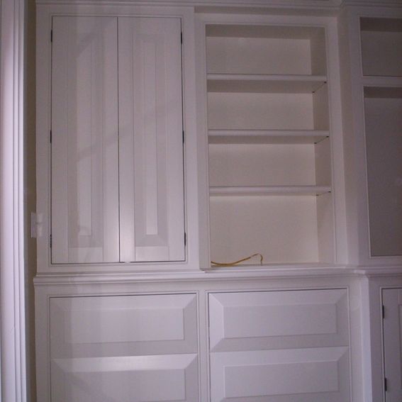 Handmade Large BuiltIn, Painted, WallUnit by Dan Fabian Custom