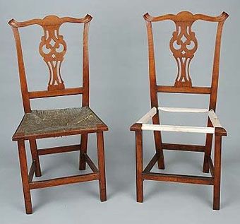 Custom Made Country Chippendale Side Chair