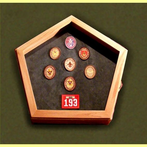 Hand Made Wood Shadow Boxes For Cub Scouts, Boy Scouts And Eagle Scouts