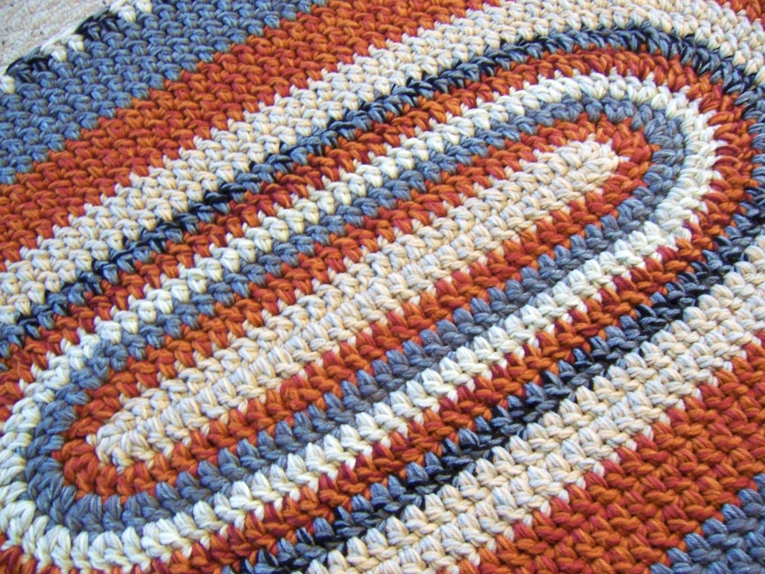 Hand Made Oval Crochet Rug Custom Made To Order 28 X 45 You Pick Your