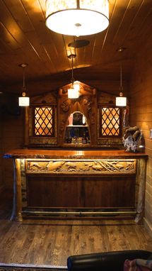 Custom Made Adirondack Rustic Home Bar