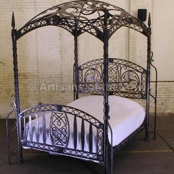 Hand Made Celtic Themed Bed by Artisans Of The Anvil Hand Made Celtic Themed Bed by Artisans Of The Anvil