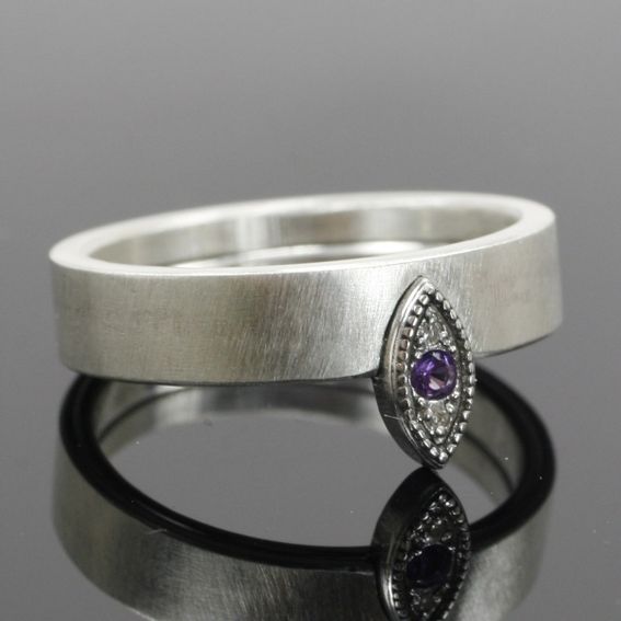 Custom Interlocking Wedding Set by Earth Art Gem & Jewelry | CustomMade.com