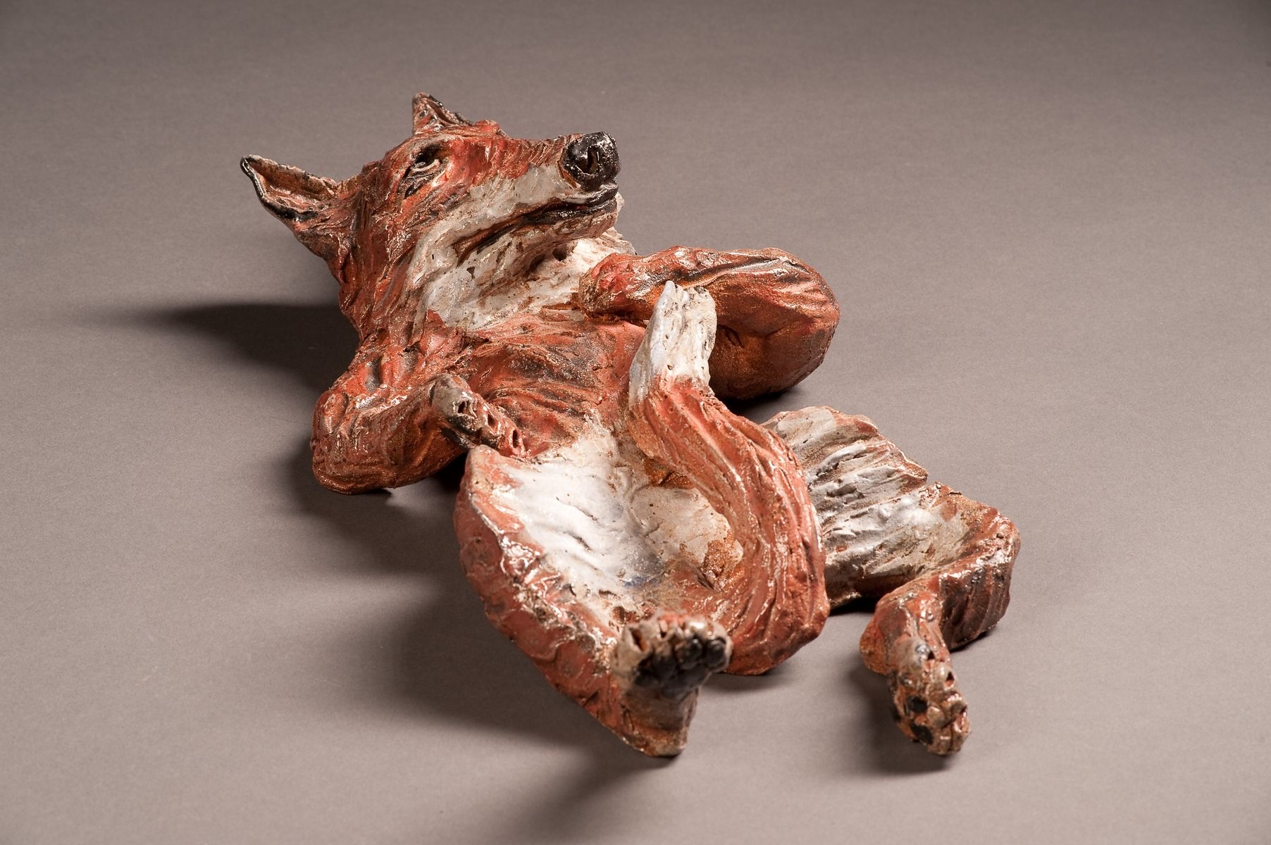 hand-crafted-a-clay-fox-sculpture-named-megan-fox-by-shack-art