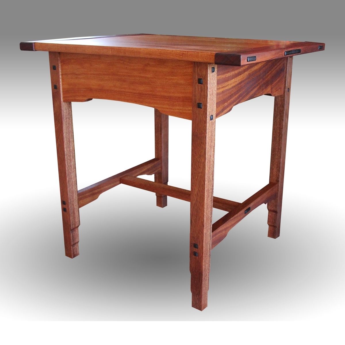 Buy a Hand Made Mahogany Greene & Greene Style End Table, made to order