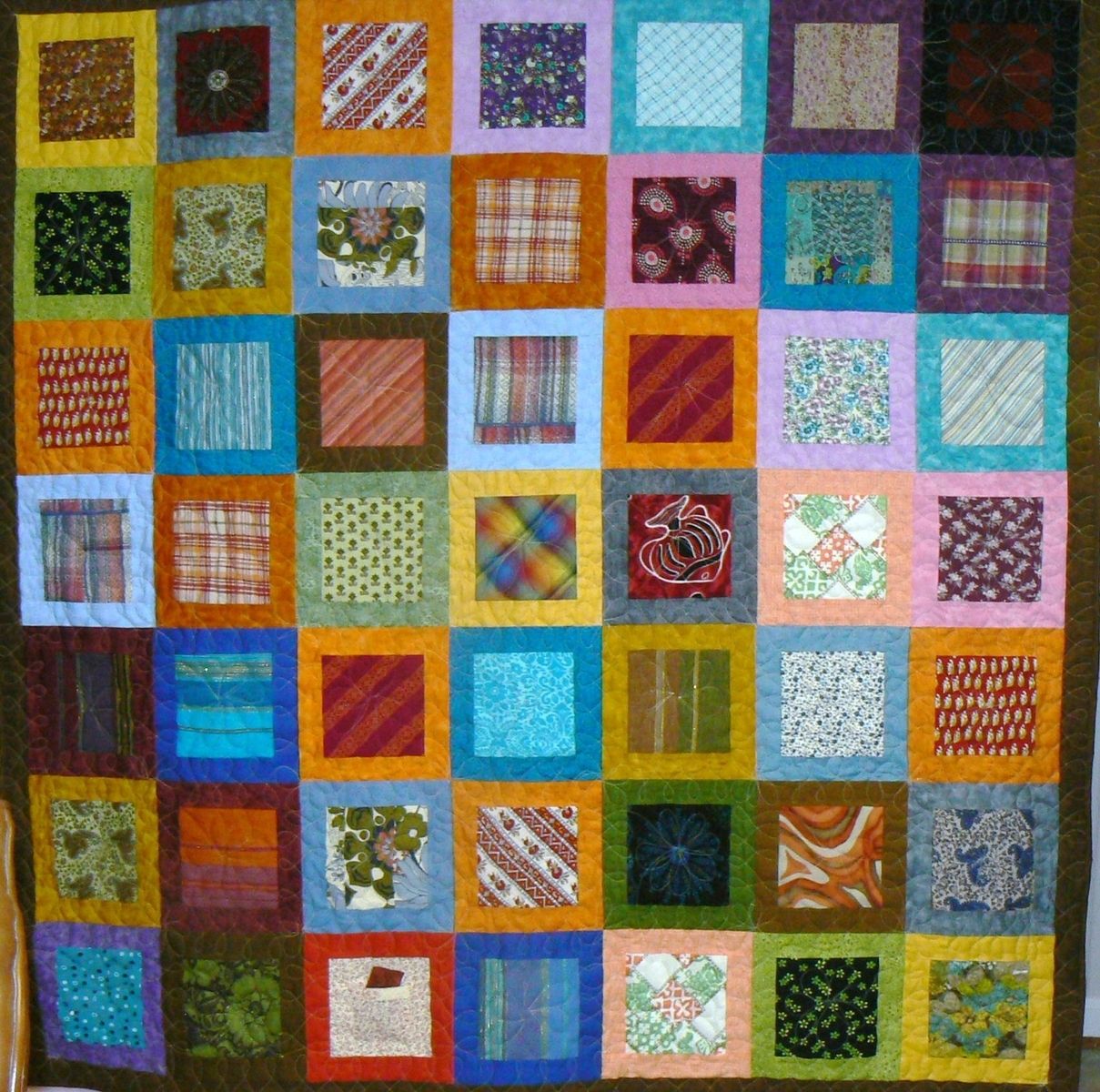 Hand Made Custom Clothing Memory Quilt by Arlene's Quilts and
