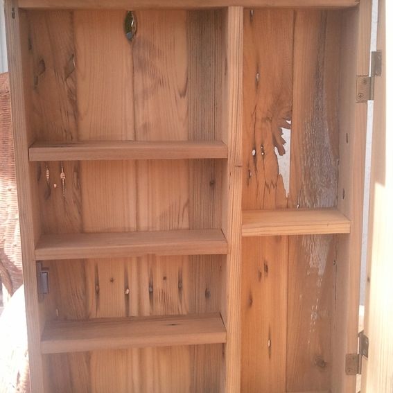 Hand Crafted Red Barnwood Medicine by Treehousewoodworks