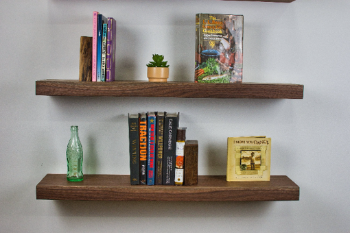 Custom Made Wood Shelves, Wooden Bookshelf, Wooden Wall Shelves, Floating Wood Shelves, Natural Wood