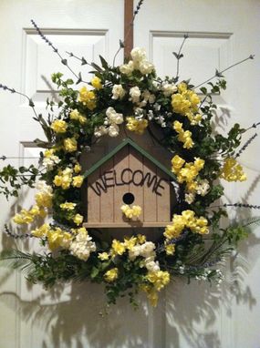 Custom Made Birdhouse Wreaths - Spring Summer Wreaths Part Ii