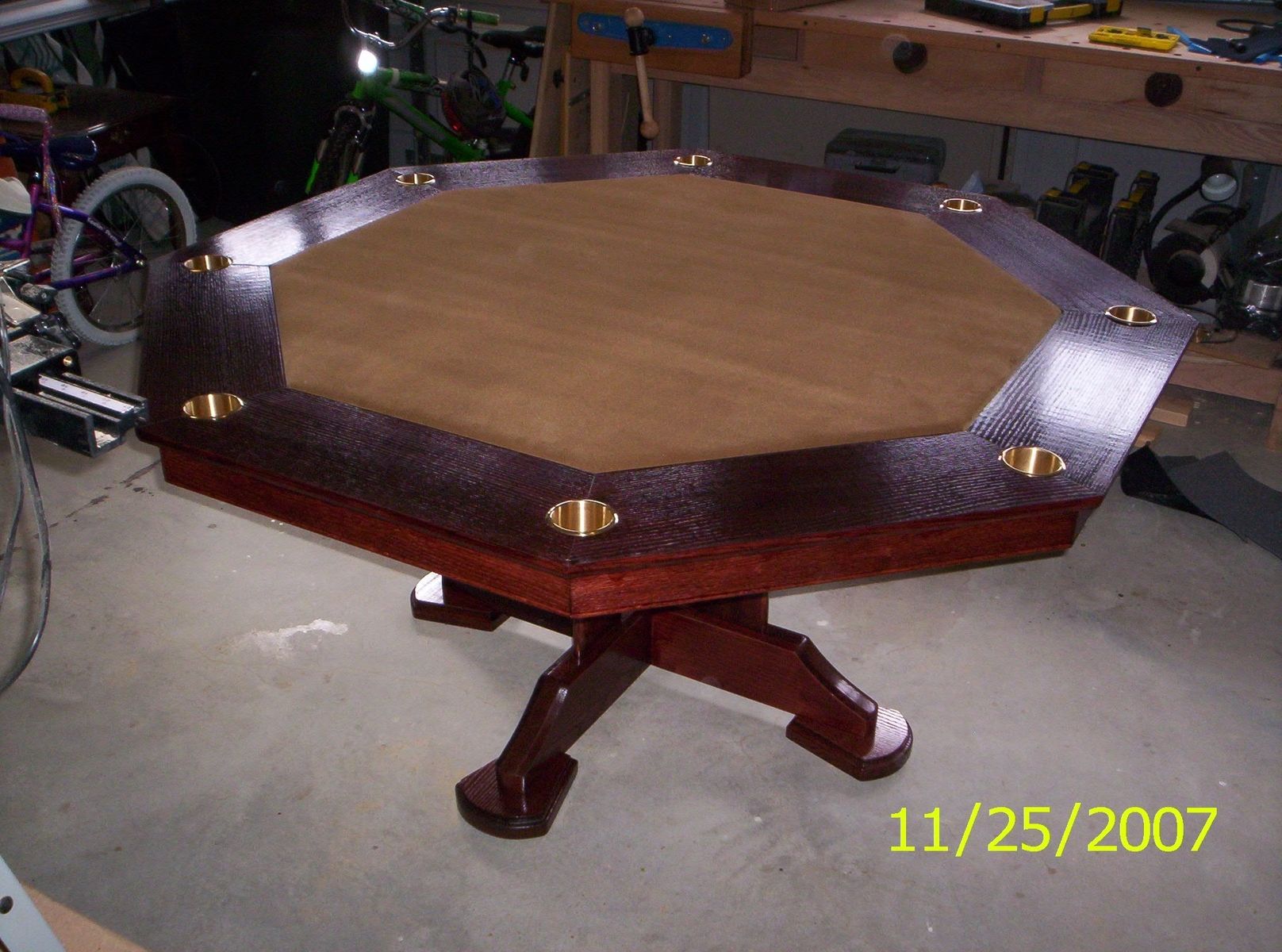 Hand Made Octogon Poker Table by Harman Wood Design | CustomMade.com