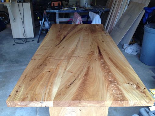 Custom Made Elm Table And Bench