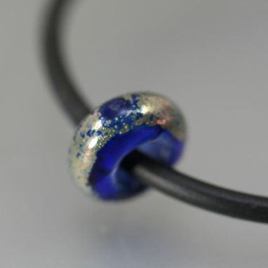 Custom Made Custom Memory Big Hole Bead.  Add Ashes Or Hair To The Glass