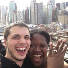 Photo of couple 9 after proposal