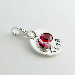 Custom Charm Bracelets Personalized Charms Custommade Personalized Hand Stamped Sterling Silver Bracelet Charm By Allison Brown