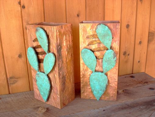 Custom Made Copper Cactus Sconces