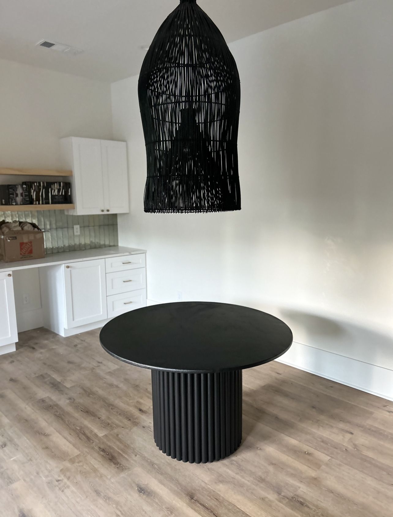 Buy Hand Made Fluted Dining Table, made to order from UrbanRustic