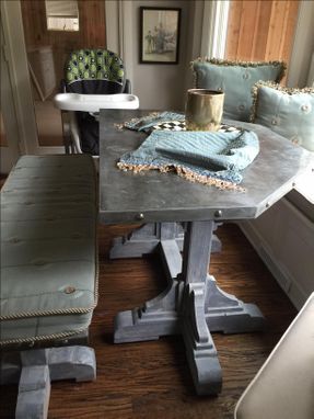 Custom Made Zinc Table And Bench