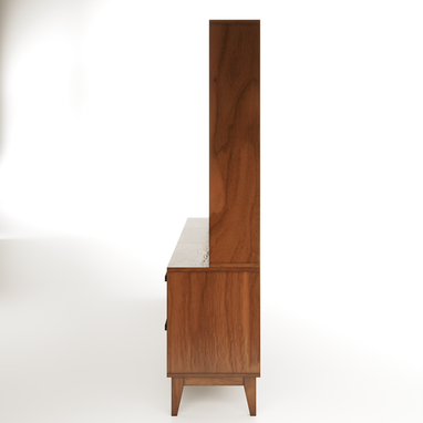 Custom Made Wooden Sectional Bedroom Bookshelves