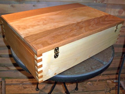 Custom Made Wood Case, Wood Laptop Case, Locking Wood Box