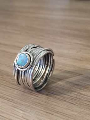 Custom Made Opal Sterling Silver Ring