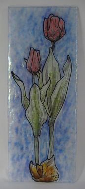 Custom Made Tulip Blush - Glass Fusing Artwork