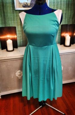 Custom Made Turquoise Stretch Dress (With Pockets)