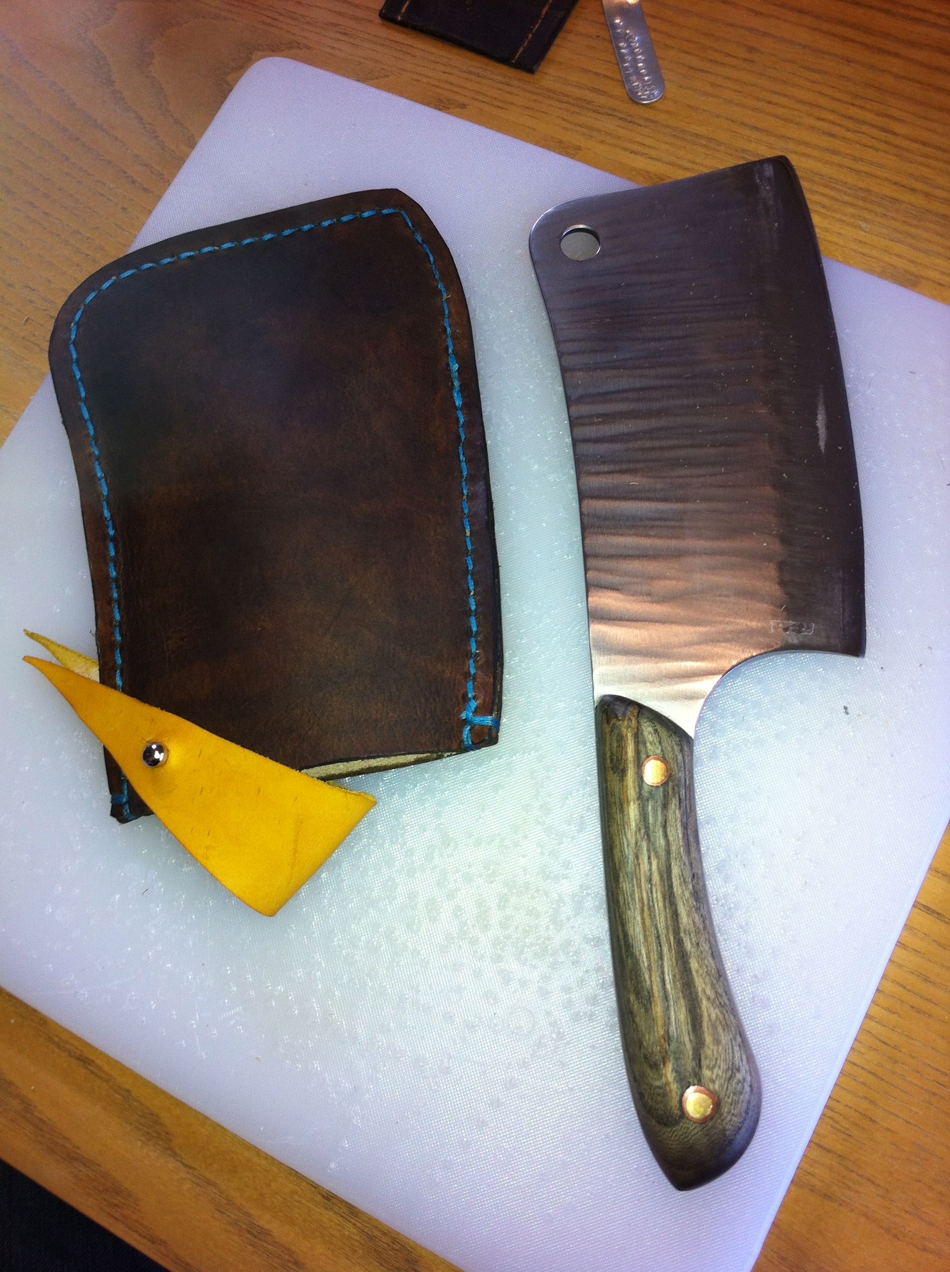 Custom Leather Knife Case / Cover by Sabbatical Arts