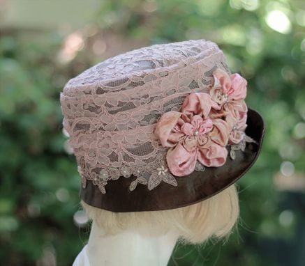 Custom Made Custom Order For Jacque  Lace Covered Riding Hat