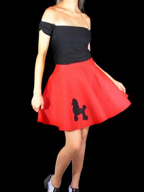 Custom Made Custom Retro Poodle Skirts 50'S Sock Hop Circle Skirts Adult And Kids Sizes Costumes