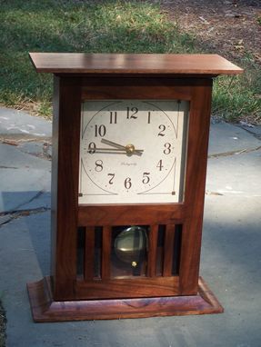 Custom Made Walnut Mantle Clock
