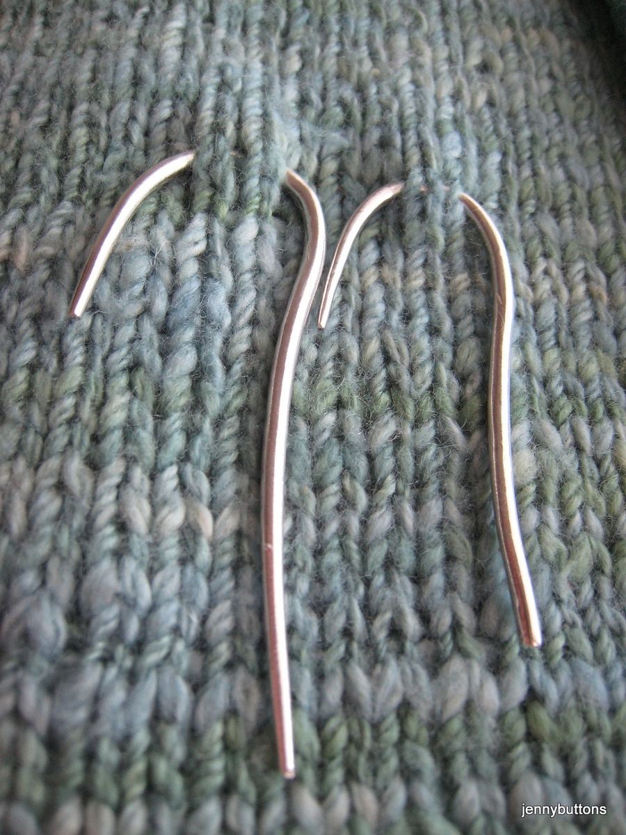 Buy Hand Crafted Fine Silver Cable Needle Stitch Holder Set Fabulous