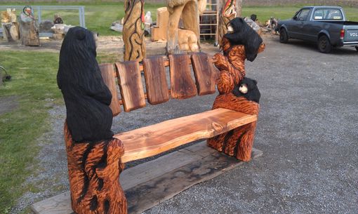Custom Made Special Bear Bench