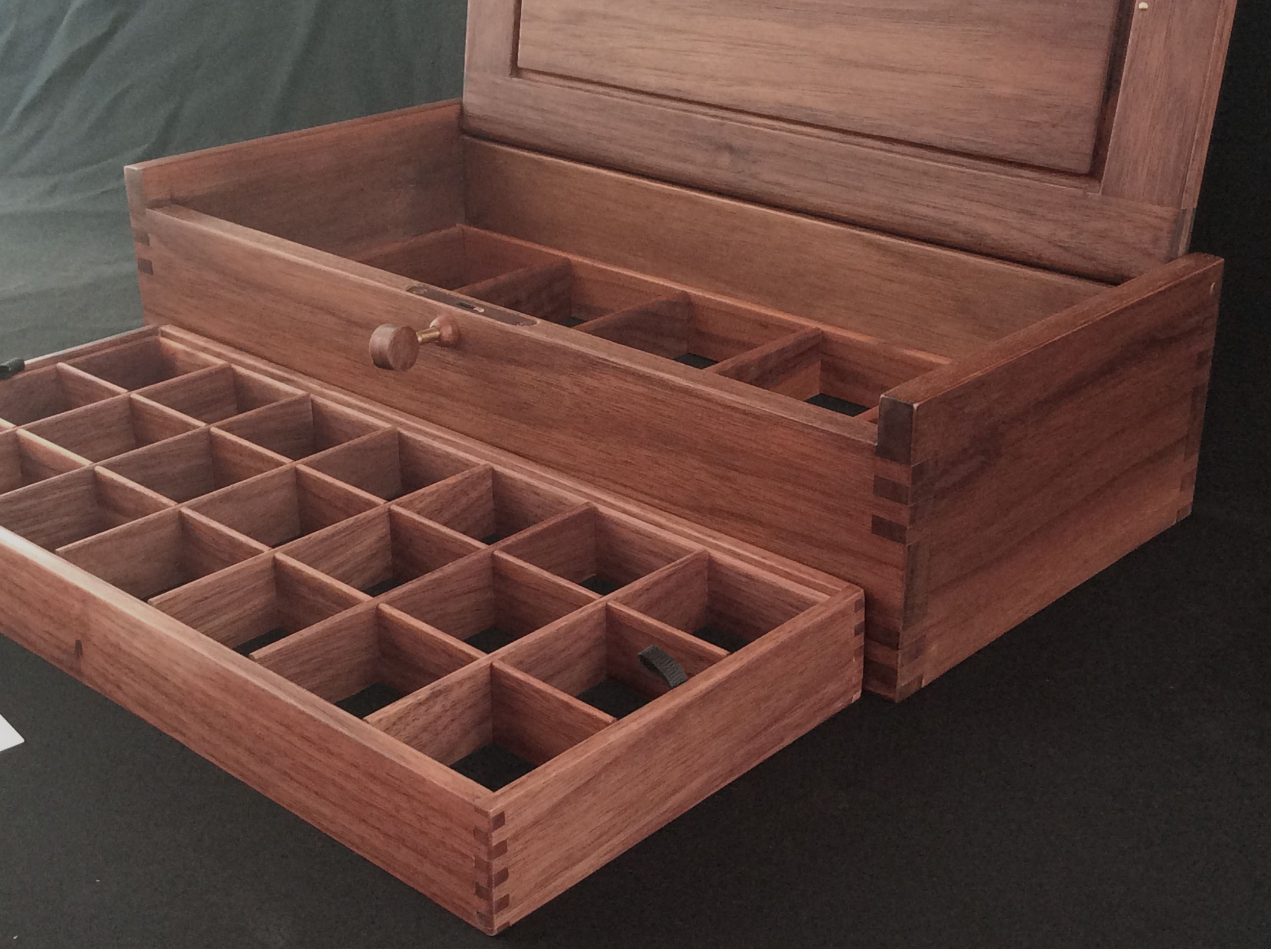 Hand Crafted Walnut Jewelry Box by David Klenk