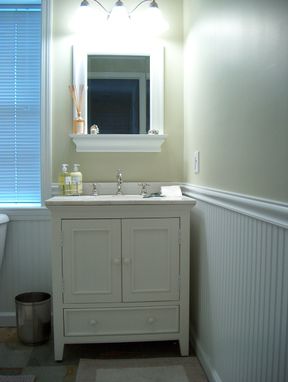 Custom Made Victorian Vanity & Mirror