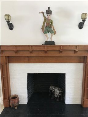 Custom Made Quarter Sawn White Oak Fireplace Surround