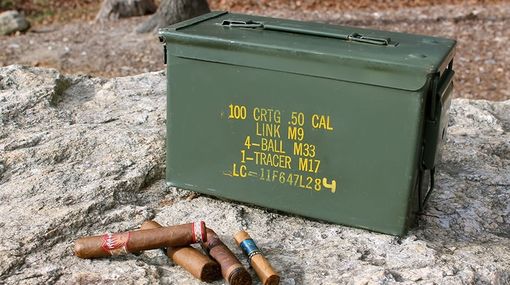 Hand Crafted Ammodor Ammo Can Cigar Humidor: Custom Painted/Stencil ...