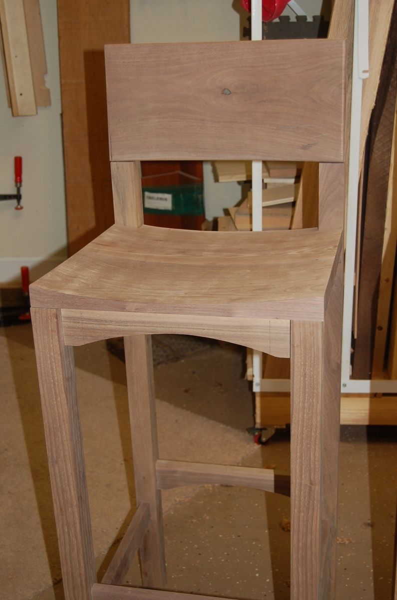 Handmade Walnut Bar Stools by JHO Studios LLC