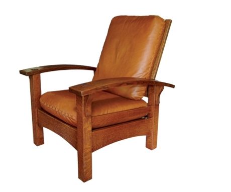 Custom Made Bow Arm Morris Chair