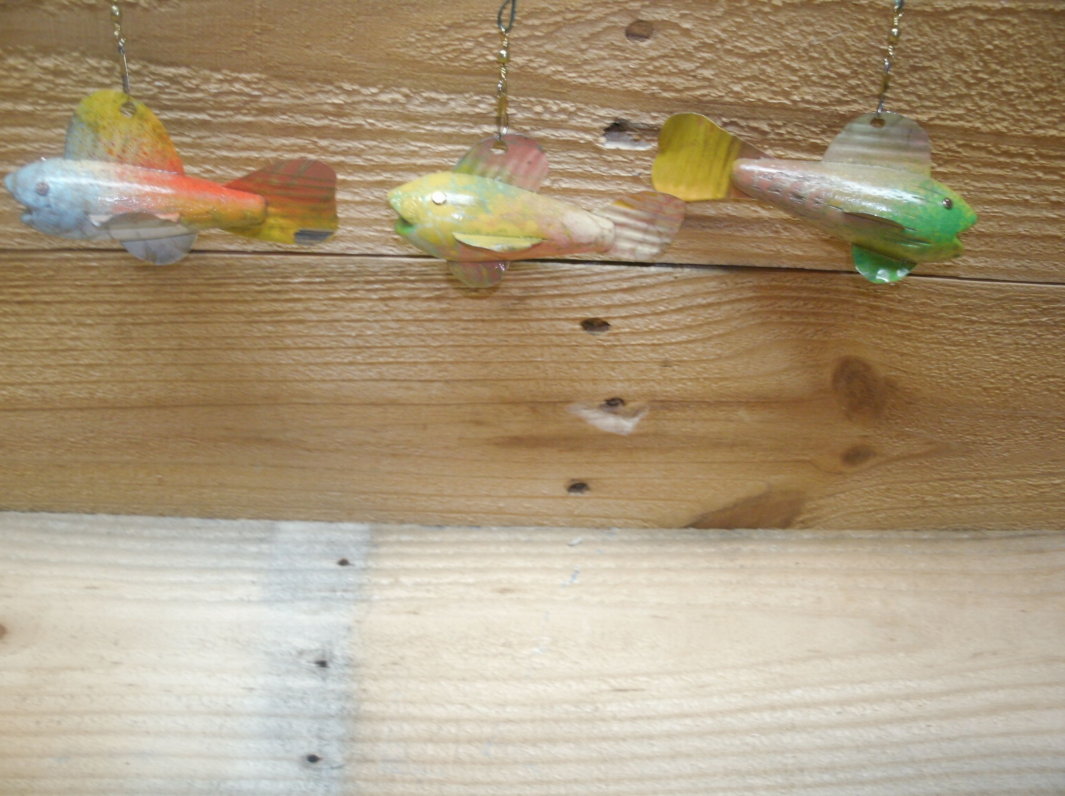 Hand Crafted 'Antiqued' Ice Fishing Decoys by Fatdog Productions