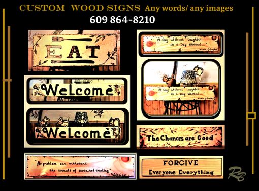 Custom Made Sign, Custom, Wood,