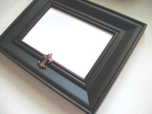 Custom Made Housewares Black Photo Frame French Fleur Di Lis