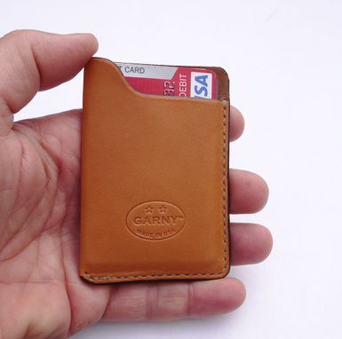 Custom Made Garny - №10 Leather Card Case From Whiskey Color Leather