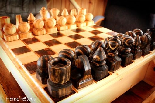 Custom Made Wooden Chess Set