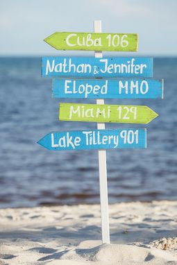 Custom Made Directional Wedding Sign