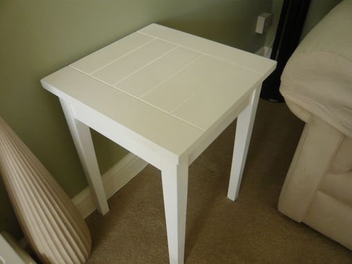 Custom Made Side Table, With Hidden Drawer
