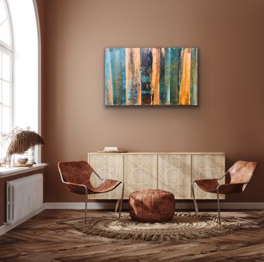 Custom Made Peaceful Transitions- Copper Patina Wall Art