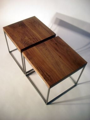 Custom Made Black Walnut Table Cubes