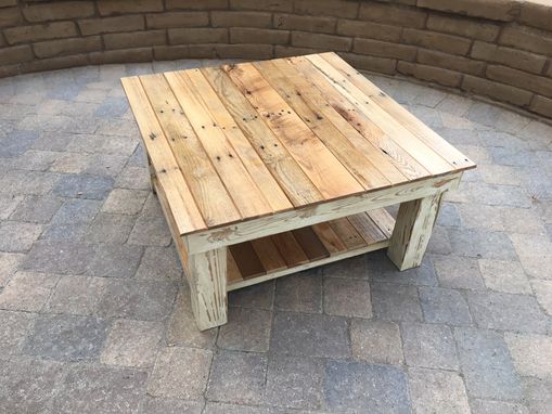 Custom Made Rustic Farmhouse Reclaimed Wood Coffee Table