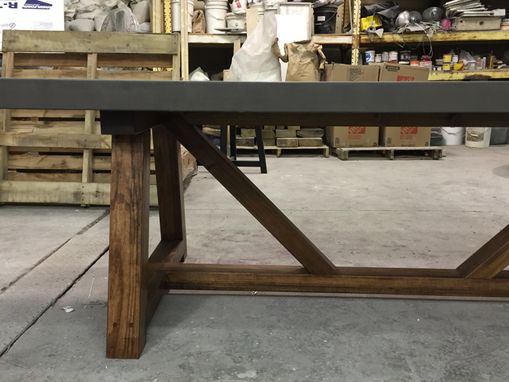 Hand Crafted Concrete Dining Table by 910 Castings | CustomMade.com