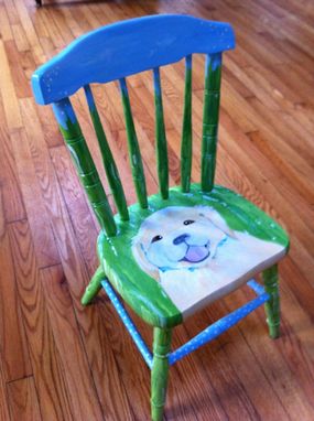 Custom Made Golden Retrever Puppy Chair